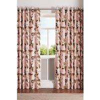 Ted Baker 'Opal Floral' Cotton Lined Curtains in Pink | Size: 228 cm width x 183 cm drop