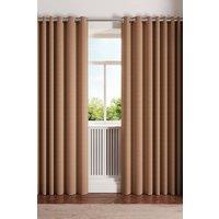 Ted Baker 'Palm Geo' Cotton Lined Curtains in Copper | Size: 168 cm width x 137 cm drop