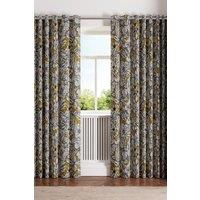 Ted Baker 'Vietnm' Cotton Lined Curtains in Gold | Size: 168 cm width x 229 cm drop