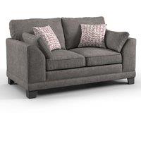 Furnishings For Less UK Hilliard Fullback Fabric 3 Seater Sofa Charcoal or Mist
