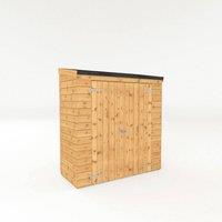 Mercia Tongue & Groove Pent Storage Shed - L87.1 x W181.6 x H196.4 cm in Brown