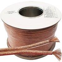 Loops 100m Quality Speaker Cable 1.5mm 16 AWG Wire Reel Drum Amp HiFi Loud CCA Strands