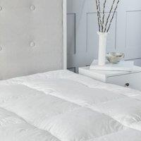 Snug City Duck Feather & Down Luxury Mattress Enhancer Bed Topper in White | Size: Super King