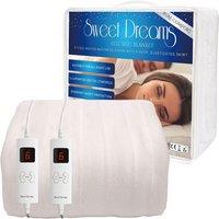 Sweet Dreams Electric Blanket Super King Bed Size Heated Fitted Mattress Cover in Off-White