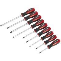 Loops 9 PACK Hammer Through Screwdriver Set - Hardened Steel Hammer Strike Chisel Caps in Metallics