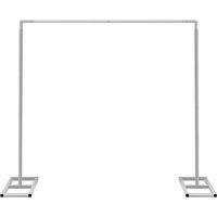 Neel Blue 4x4 Metres Arch Stand with Base, Backdrop Frame Stand in Silver