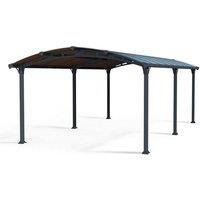 Palram Arcadia Carport 6400 - Polycarbonate - L649 x W359 x H242 cm - Grey