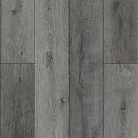 Vinyl Flooring UK Hardcor Ri Plank Wood Effect SPC Click LVT Flooring (5.2mm) in Charcoal
