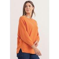 Klass. Women's Batwing Jumper in Orange | Size: XL
