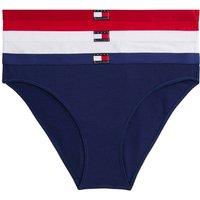 Tommy Hilfiger Women's Heritage Packs 3 Pack Bikini White/Red/Navy | Size: Large