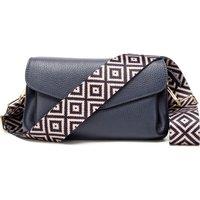Elie Beaumont Women's Envelope Bag Navy with Blue Diamond Strap