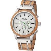 Waidzeit Men's Green Panther Chronograph Watch in Silver