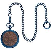 Waidzeit Men's Franz Ferdinand Skeleton Pocket Watch in Brown