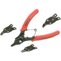 Faithfull Circlip Pliers Set 5 Piece in Red