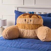 OHS Maple the Bluberry Pancake Cuddle Cushion Novelty Reading Pillow in Brown