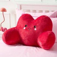 OHS Harper the Heart Cuddle Cushion Novelty Reading Pillow in Red