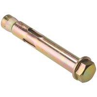 Forgefix Sleeve Anchor Fixing Hex Bolt M10 X 77Mm Bag 10 in Gold