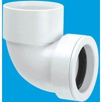 McAlpine Solvent x Pushfit Continental 90degree Elbow 1.25" x 32mm MS4-32SO in White
