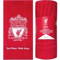 Liverpool F.C. Team Colour Towel Crest Cotton Quick Dry Beach Bath Towel 137x69cm in Red