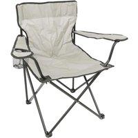 Harbour Housewares Folding Canvas Camping Chair - Matt Black in Beige