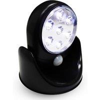 Neel Blue 7 LED Lights Motion Sensor Activated Cordless Dummy CCTV Camera in Black