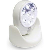 Neel Blue 7 LED Lights Motion Sensor Activated Cordless Dummy CCTV Camera in White