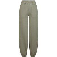 Build Your Brand Women's Fluffy Sweatpants in Olive | Size: XL