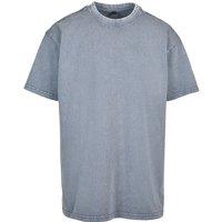Build Your Brand Men's Heavyweight Oversized T-Shirt in Blue | Size: XL