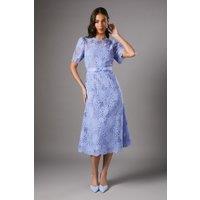 Coast Women's Lace Midi Dress With Bow Belt in Lavender | Size: 16