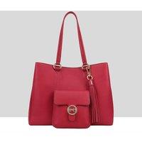 Paul Costelloe Women's Shebelle Leather Shoulder Bag in Cerise