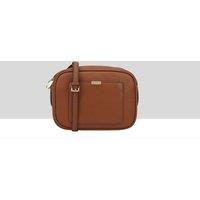 Paul Costelloe Women's Sazava Leather Cross Body Bag in Camel