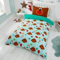 OHS Kids Hey Duggee Soft Fleece Duvet Cover Set with Pillowcase | Size: Single