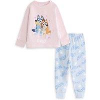 Bluey Girl's Long Sleeve Long Leg Pyjama Set | Pink | Official Merch | Size: 4-5 Years