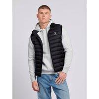 U.S. POLO ASSN. Men's Bound Quilted Gilet in Black | Size: Medium