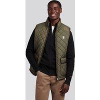 U.S. POLO ASSN. Men's Quilted Country Gilet in Dark Green | Size: Small