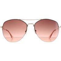 CALVIN KLEIN Men's Aviator Rose Gold Brown CK20121S