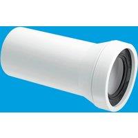 McAlpine WC-CON3 Straight Adjustable Length Rigid WC Connector in White
