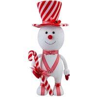 VFM e-Store Christmas Snowman Decoration 45cm x 21cm White X 1 | Size: 45 cm x 21 cm