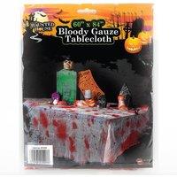 VFM e-Store Halloween Tablecloth Bloody Gauze Terrifying Table Decoration in White
