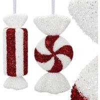 VFM e-Store Candy Cane Sweet Hanging Christmas Tree Decorations ( Assorted in Red