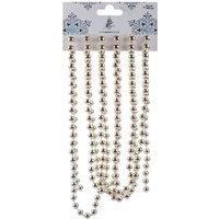 VFM e-Store 2. 7M Bead Chain Christmas Decoration Metre Champagne in Ivory