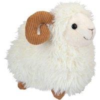 VFM e-Store Sheep With Horns Soft Toy Cute Plushie Huggable Cuddly Stuffed Toy in White