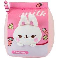 VFM e-Store Milk Box Soft Toy Cute Plushie Huggable Cuddly Stuffed Toy 27cm in Pink