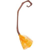 VFM e-Store Crooked Witches Broom Halloween Fancy Dress 88cm x 20cm in Orange | Size: 88 cm x 20 cm