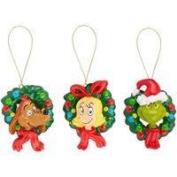 VFM e-Store Grinch Christmas Tree Hanging 3D Decoration 8.5 x 6.5cm 3 Pack | Size: 8.5 x 6.5 cm