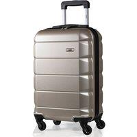 A2B Exodus Hard Sided Cabin Suitcase, 4 Wheel Carry On Travel Luggage in Gold | Size: Small