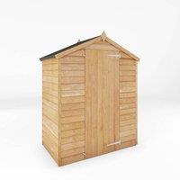 Mercia 3 x 5 Feet Overlap Apex Windowless Shed - L85.9 x W160 x H191.9 cm in Brown