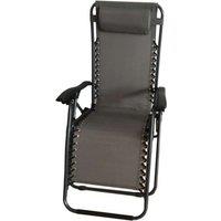 SupaGarden Zero Gravity Folding Garden Chair in Grey