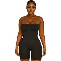 GWB Shapewear Women's Brown Sculpt Removable Straps Butt Lift Tummy Control Seamless Shapewear in Black | Size: 14-16