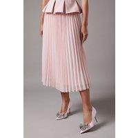 Coast Women's Wide Fit Tania Satin Embellished Bow High Heel Stiletto Court Shoes in Ballerina Pink | Size: 8